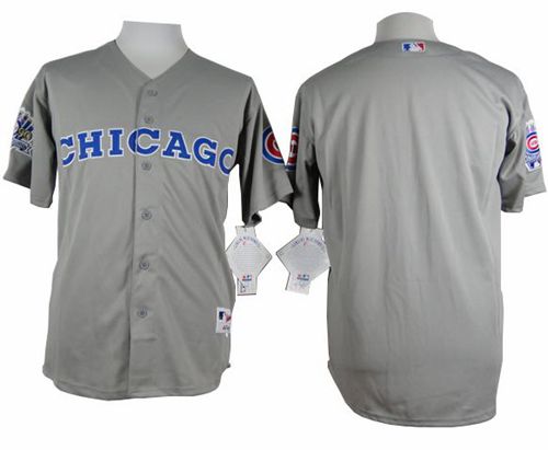 Cubs Blank Grey 1990 Turn Back The Clock Stitched MLB Jersey - Click Image to Close